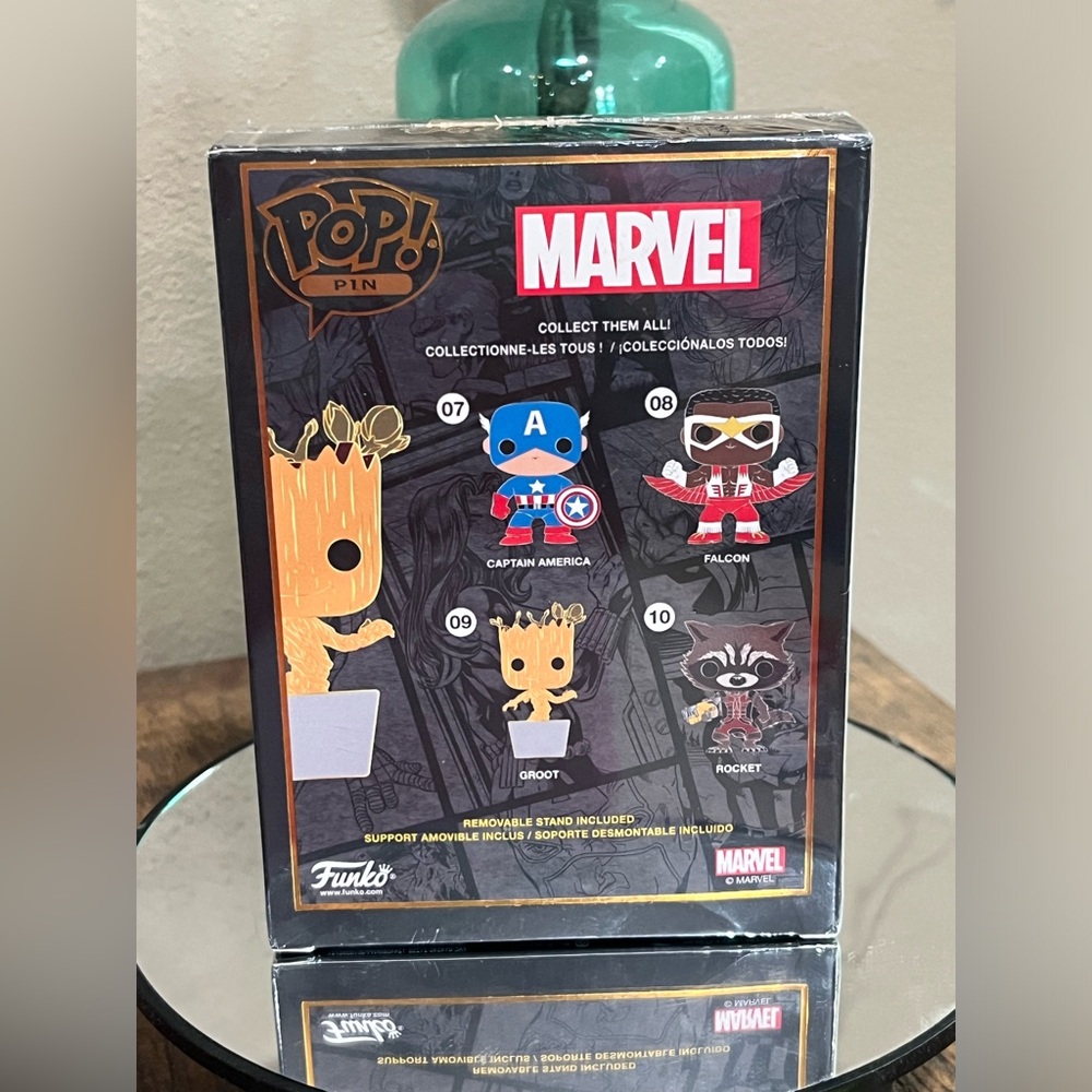 Marvel Funko Pop! Enamel Pin of Groot, new in box! - Picture 2 of 4